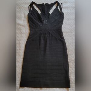 Herve Leger BodyCon Dress Small Black